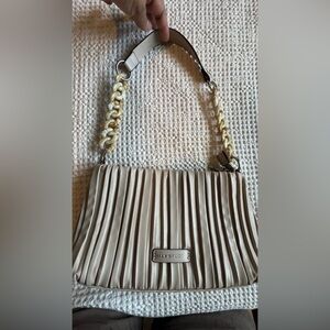 Maxstudio Women’s Handbag, Beige Faux Leather Vegan